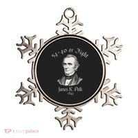 President James K Polk 1844 Campaign Slogan Ornament thumb 0