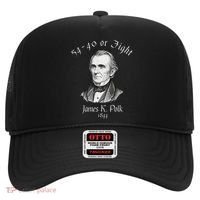 President James K Polk 1844 Campaign Slogan Hat thumb 0