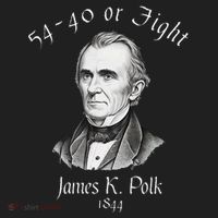 President James K Polk 1844 Campaign Slogan Golf Towel thumb 3