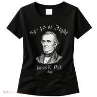 President James K Polk 1844 Campaign Slogan Women's T-Shirt thumb 0