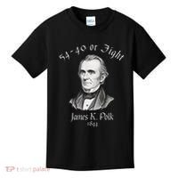 President James K Polk 1844 Campaign Slogan Kids T-Shirt thumb 0