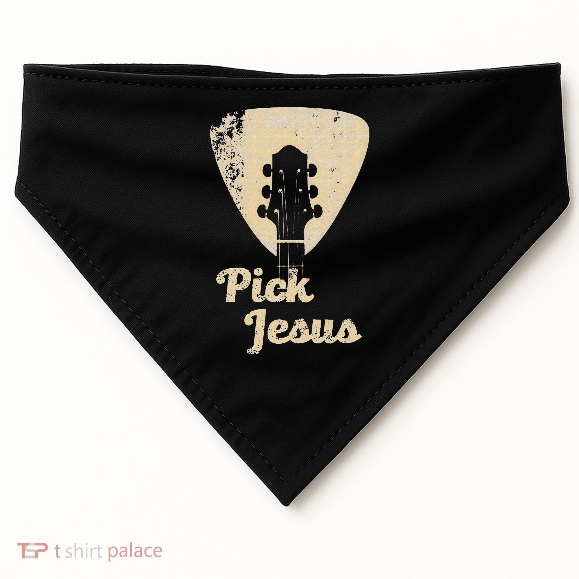 Pick Jesus Music Pastor Pastor Easter Gift USA-Made Doggie Bandana