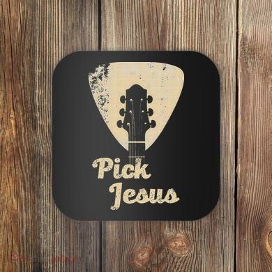 Pick Jesus Music Pastor Pastor Easter Gift Coaster