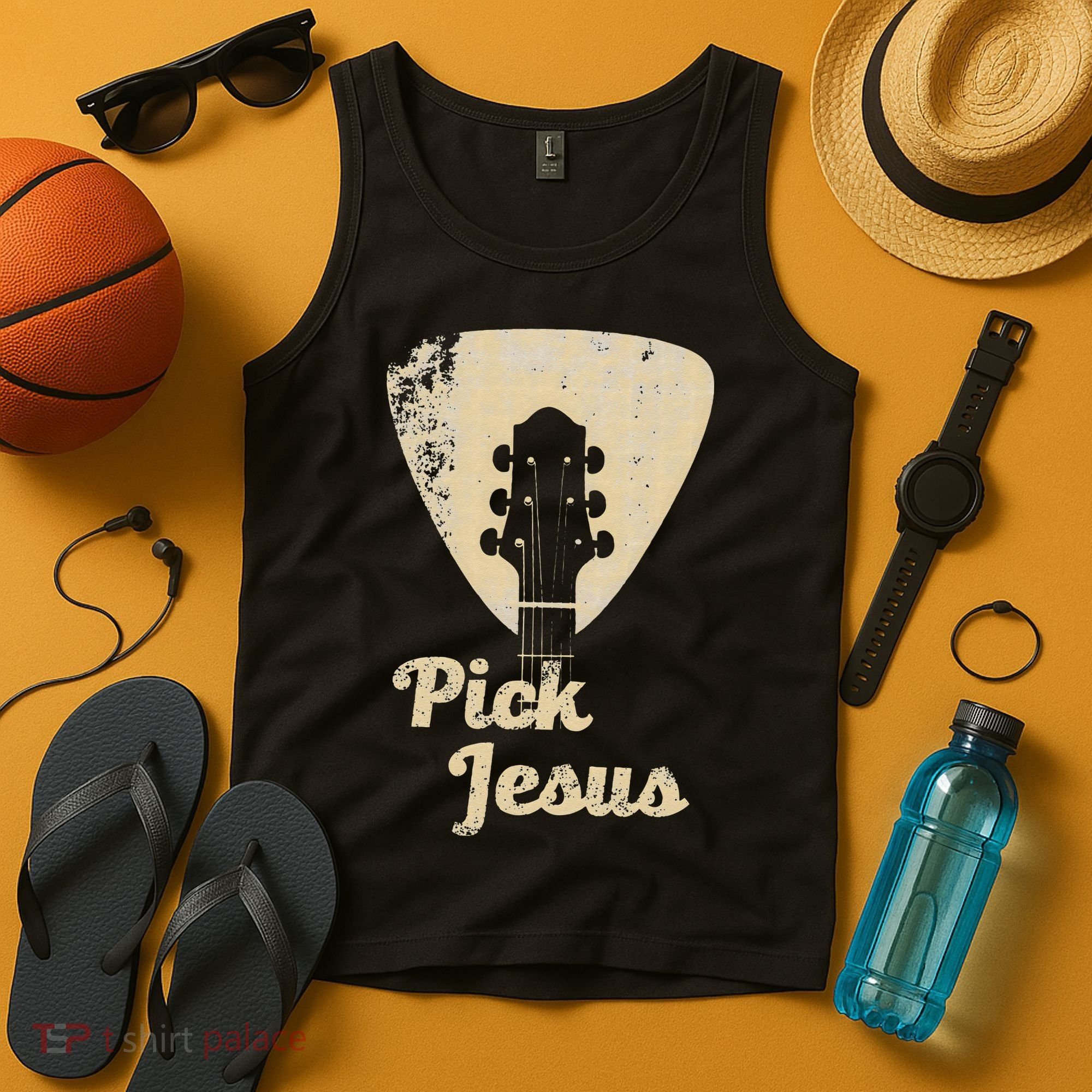 Pick Jesus Music Pastor Pastor Easter Gift Tank Top