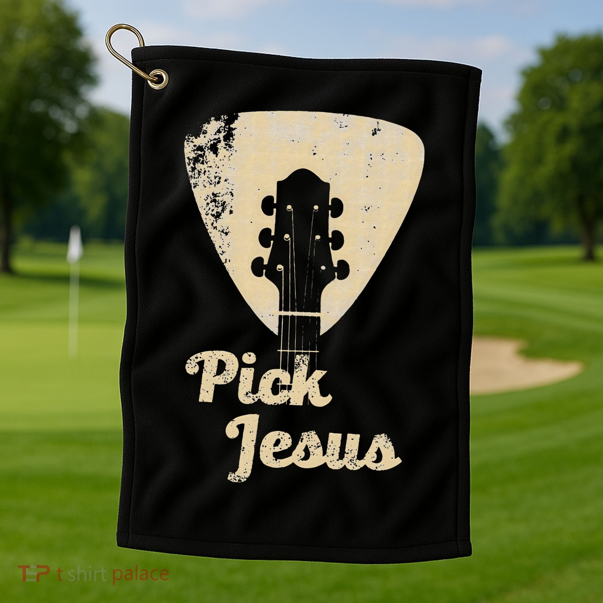 Pick Jesus Music Pastor Pastor Easter Gift Golf Towel