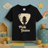 Pick Jesus Music Pastor Pastor Easter Gift Toddler T-Shirt thumb 3