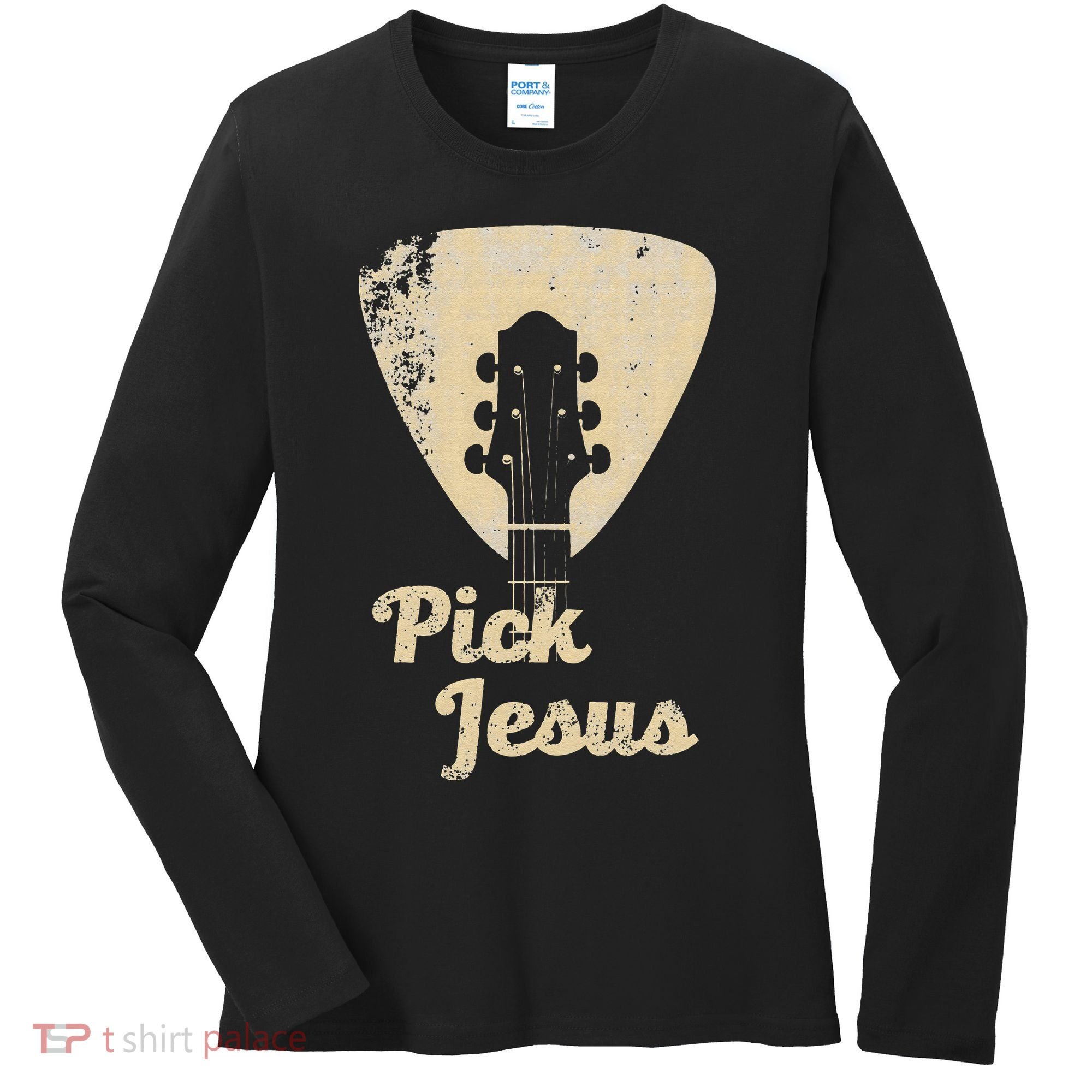 Pick Jesus Music Pastor Pastor Easter Gift Women's Long Sleeve Shirt