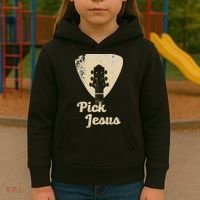 Pick Jesus Music Pastor Pastor Easter Gift Kids Hoodie thumb 3