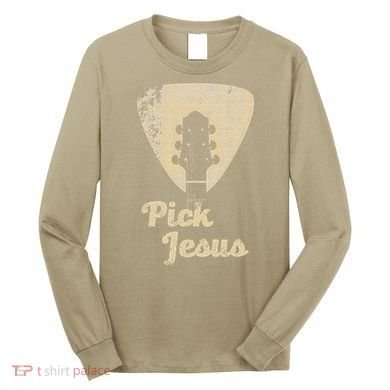 Pick Jesus Music Pastor Pastor Easter Gift Long Sleeve Shirt