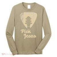 Pick Jesus Music Pastor Pastor Easter Gift Long Sleeve Shirt thumb 0