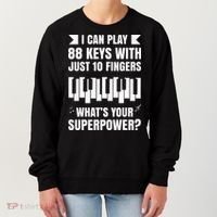 Piano Jazz Music Keyboard Composer Piano Player Women's Sweatshirt thumb 0