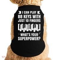 Piano Jazz Music Keyboard Composer Piano Player Doggie Tank thumb 0