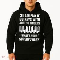 Piano Jazz Music Keyboard Composer Piano Player Hoodie thumb 2