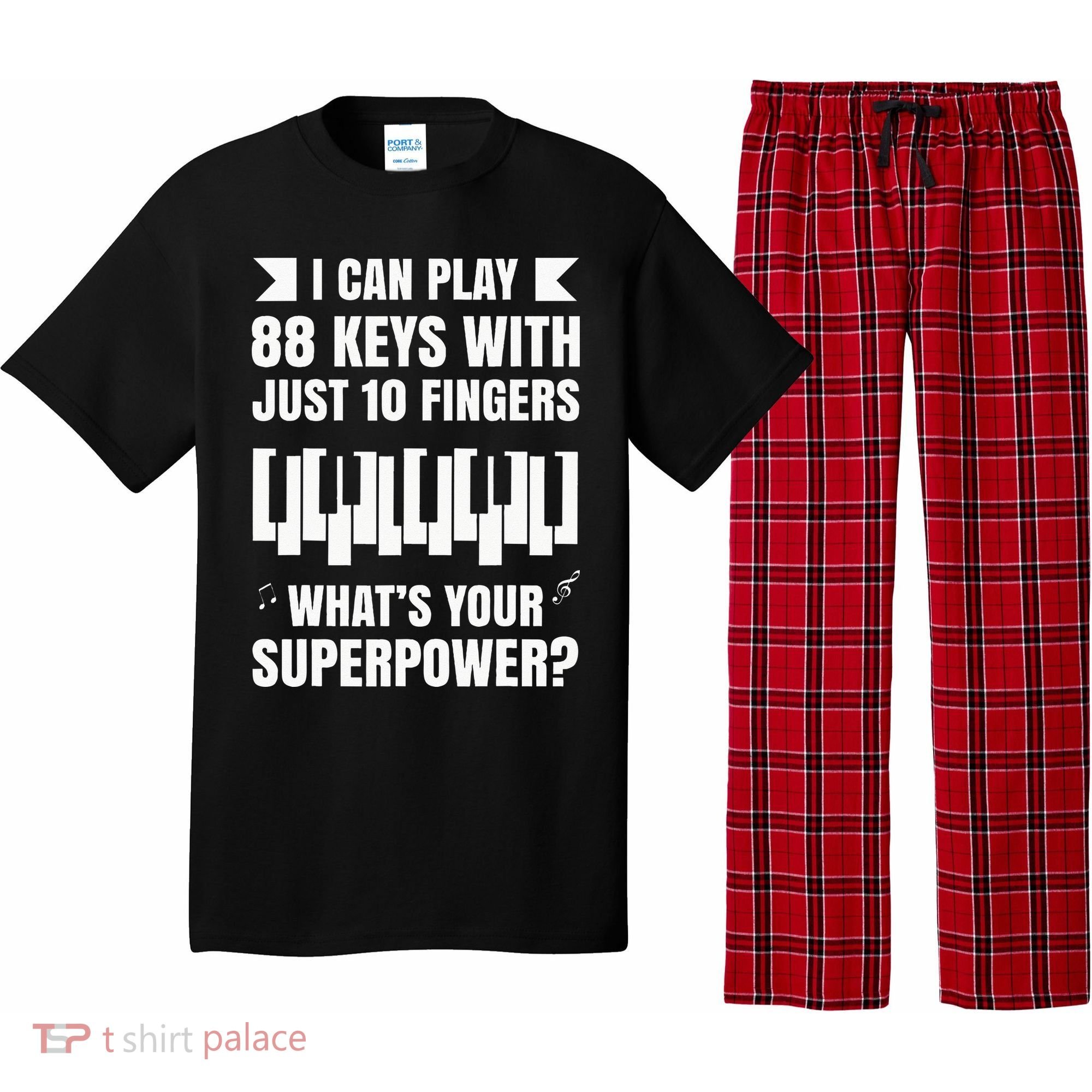 Piano Jazz Music Keyboard Composer Piano Player Pajama Set