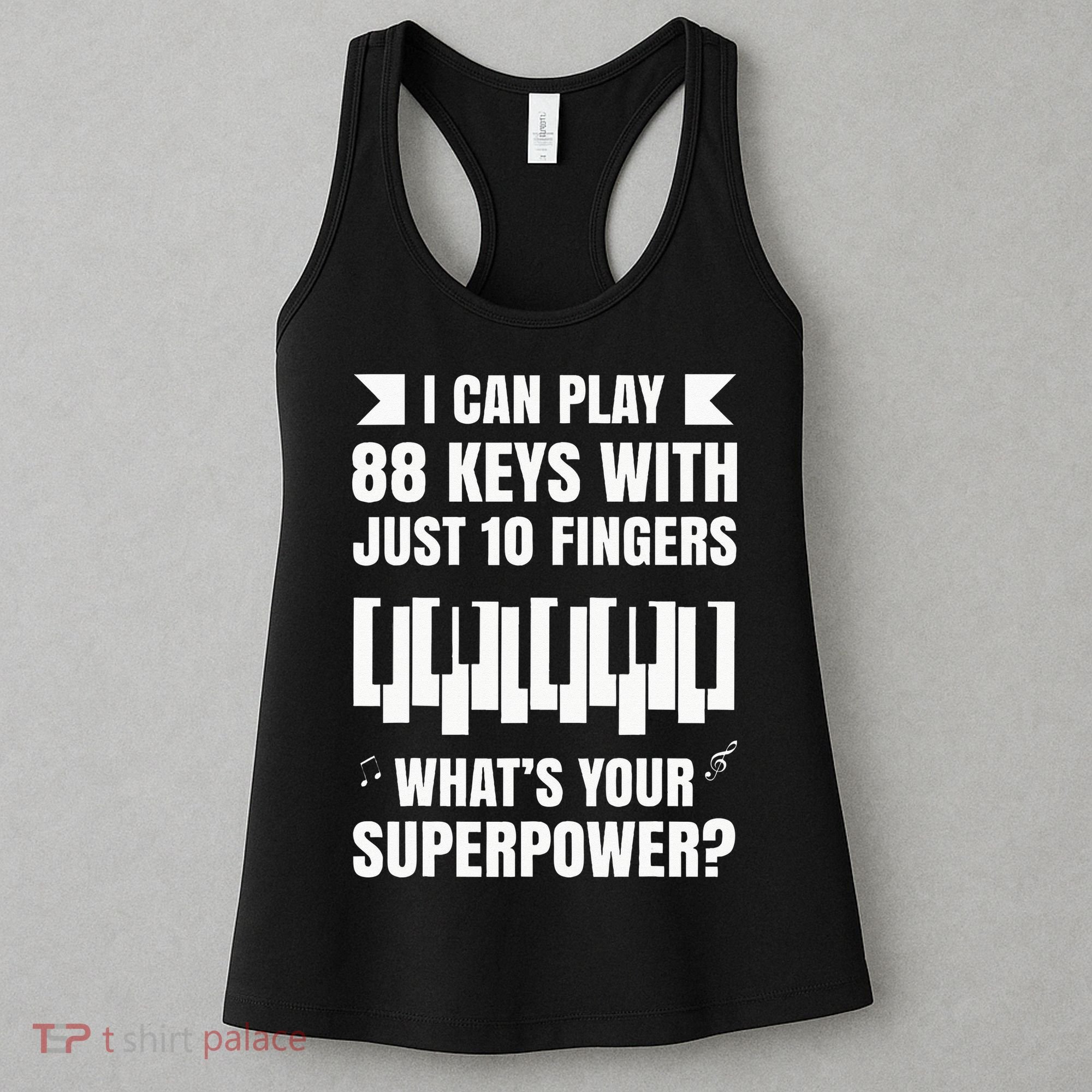 Piano Jazz Music Keyboard Composer Piano Player Women's Tank Top
