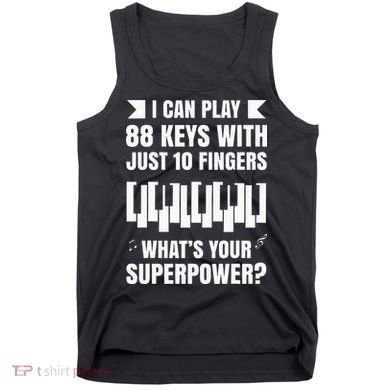 Piano Jazz Music Keyboard Composer Piano Player Tank Top