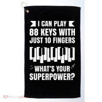 Piano Jazz Music Keyboard Composer Piano Player Golf Towel thumb 0