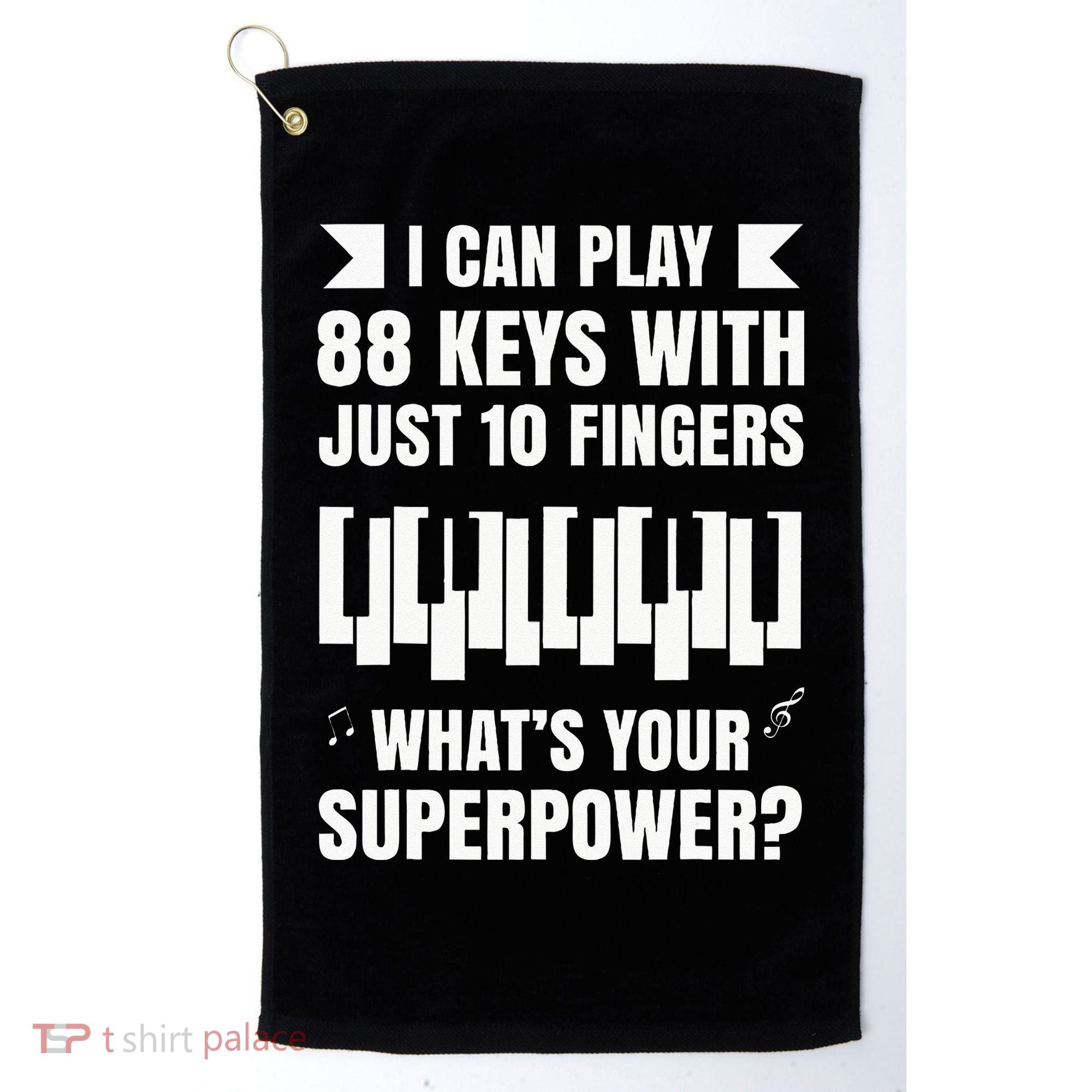 Piano Jazz Music Keyboard Composer Piano Player Golf Towel
