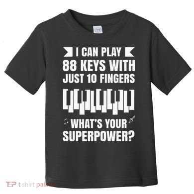 Piano Jazz Music Keyboard Composer Piano Player Toddler T-Shirt