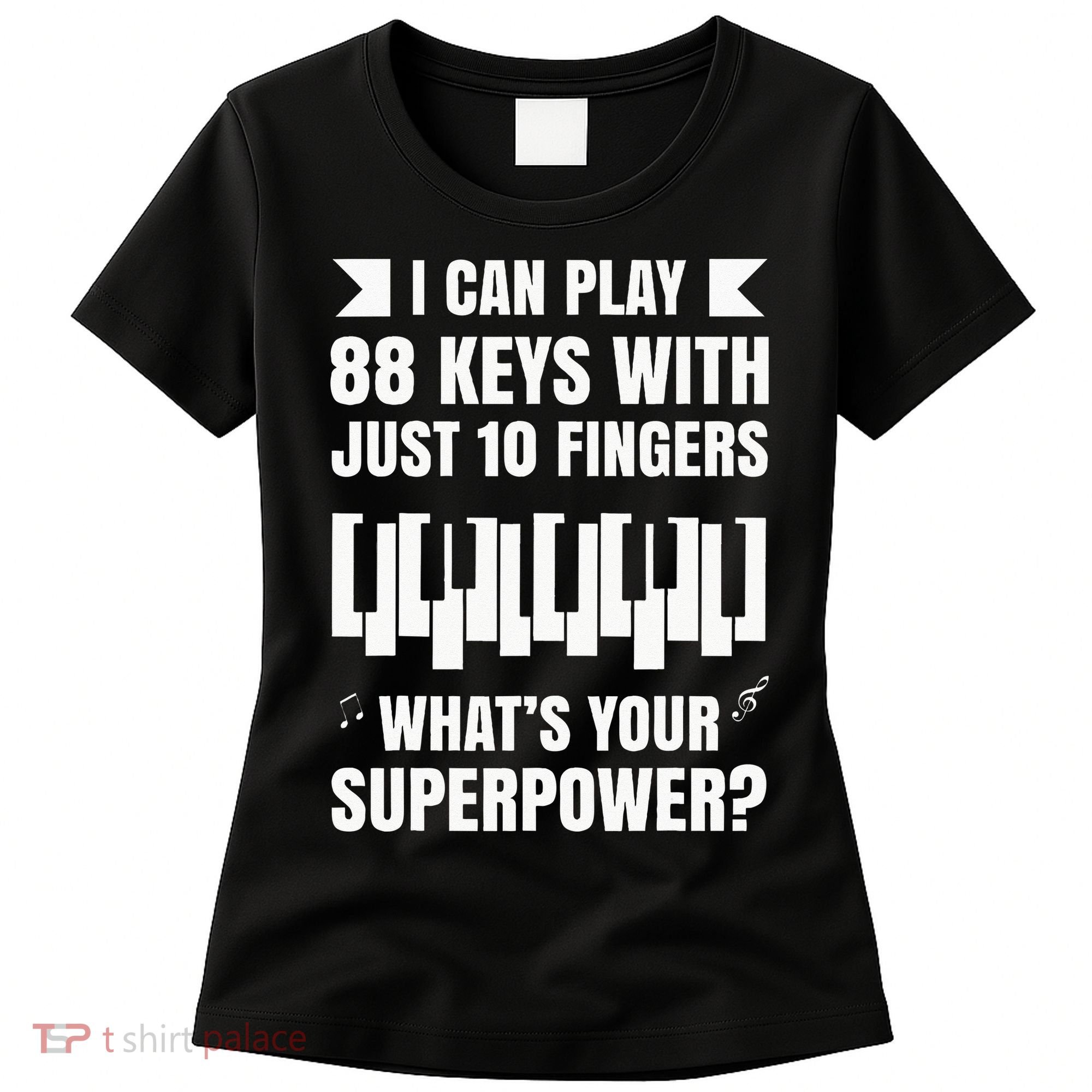 Piano Jazz Music Keyboard Composer Piano Player Women's T-Shirt