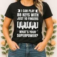 Piano Jazz Music Keyboard Composer Piano Player Women's T-Shirt thumb 2