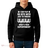 Piano Jazz Music Keyboard Composer Piano Player Kids Hoodie thumb 4