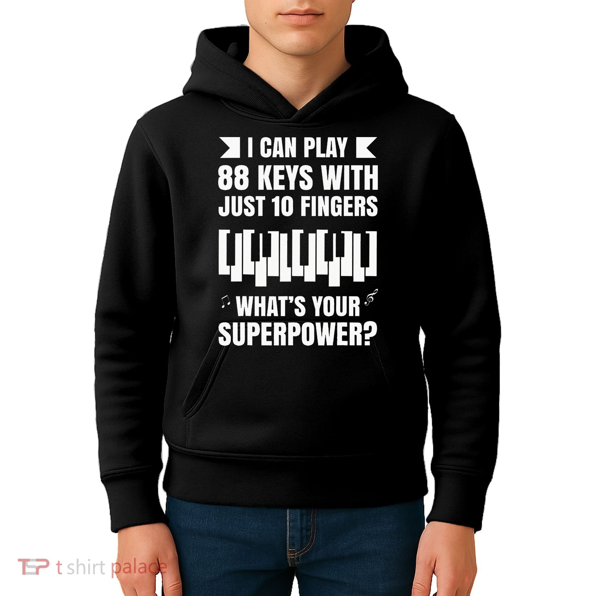 Piano Jazz Music Keyboard Composer Piano Player Kids Hoodie