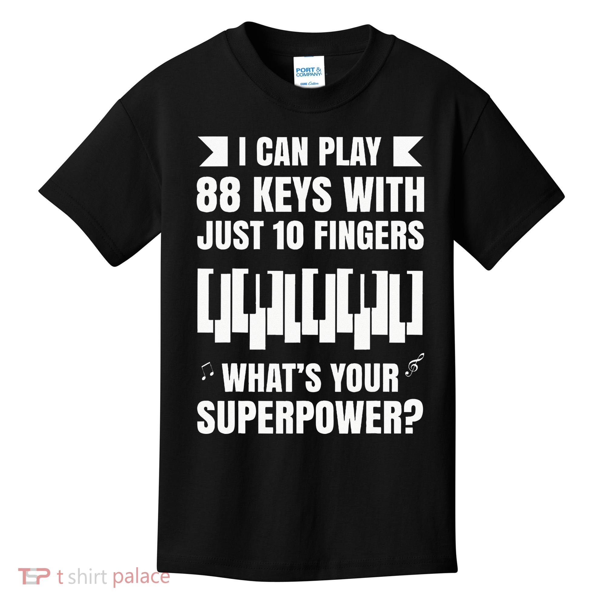 Piano Jazz Music Keyboard Composer Piano Player Kids T-Shirt