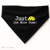 Pickleball Just One More Game Pickleball Lover Gift USA-Made Doggie Bandana thumb 0