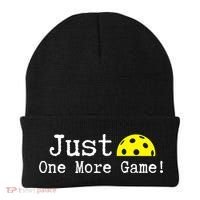 Pickleball Just One More Game Pickleball Lover Gift Beanie thumb 0