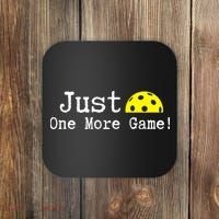 Pickleball Just One More Game Pickleball Lover Gift Coaster thumb 0