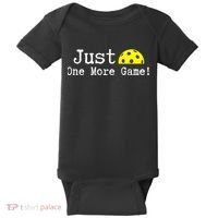 Pickleball Just One More Game Pickleball Lover Gift Baby Bodysuit thumb 0