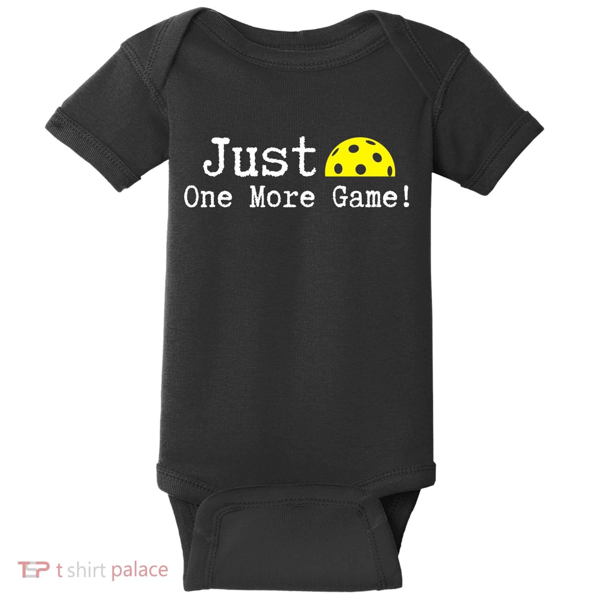 Pickleball Just One More Game Pickleball Lover Gift Baby Bodysuit