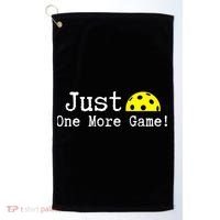 Pickleball Just One More Game Pickleball Lover Gift Golf Towel thumb 0