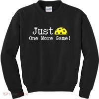 Pickleball Just One More Game Pickleball Lover Gift Kids Sweatshirt thumb 0