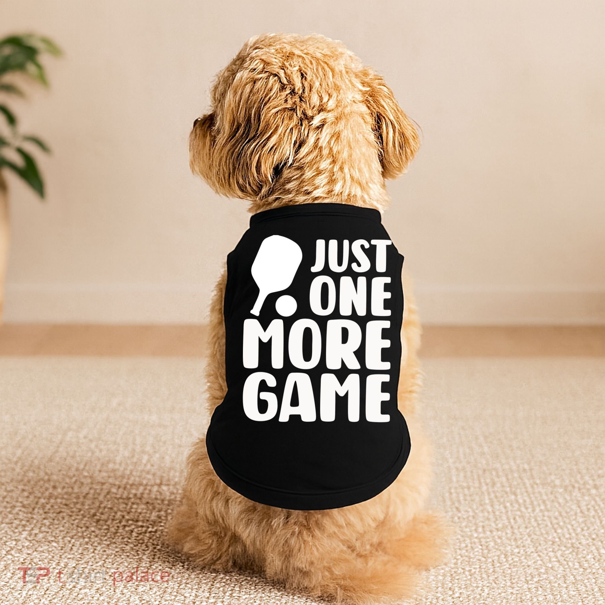 Pickleball Just One More Game Doggie Tank