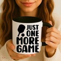 Pickleball Just One More Game Coffee Mug thumb 3