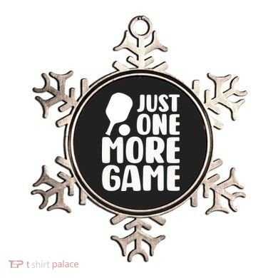 Pickleball Just One More Game Ornament