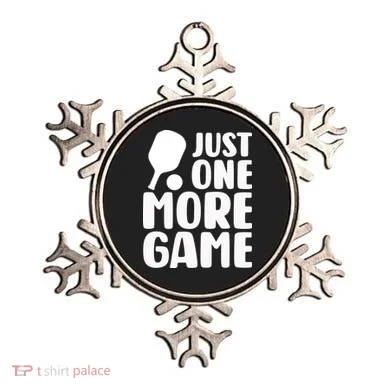 Pickleball Just One More Game Ornament