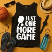 Pickleball Just One More Game Tank Top thumb 4