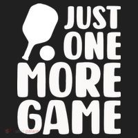 Pickleball Just One More Game Golf Towel thumb 3