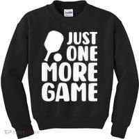 Pickleball Just One More Game Kids Sweatshirt thumb 0