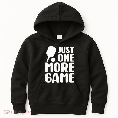 Pickleball Just One More Game Kids Hoodie