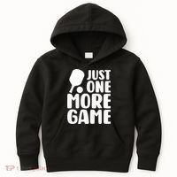 Pickleball Just One More Game Kids Hoodie thumb 0
