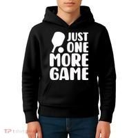 Pickleball Just One More Game Kids Hoodie thumb 4