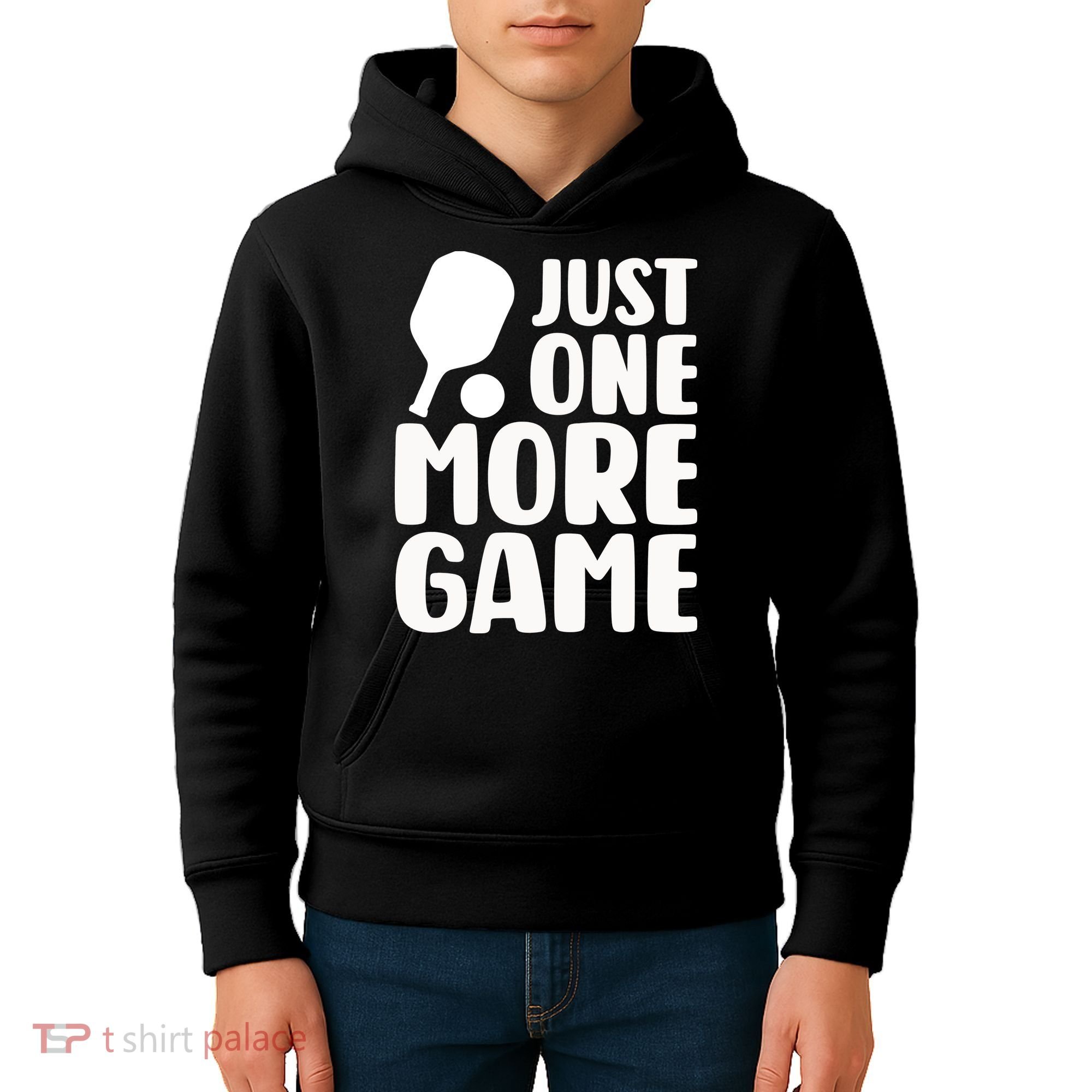 Pickleball Just One More Game Kids Hoodie