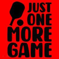 Pickleball Just One More Game Santa Hat thumb 1