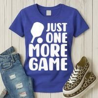 Pickleball Just One More Game Women's T-Shirt thumb 3