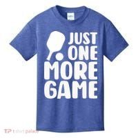 Pickleball Just One More Game Kids T-Shirt thumb 0