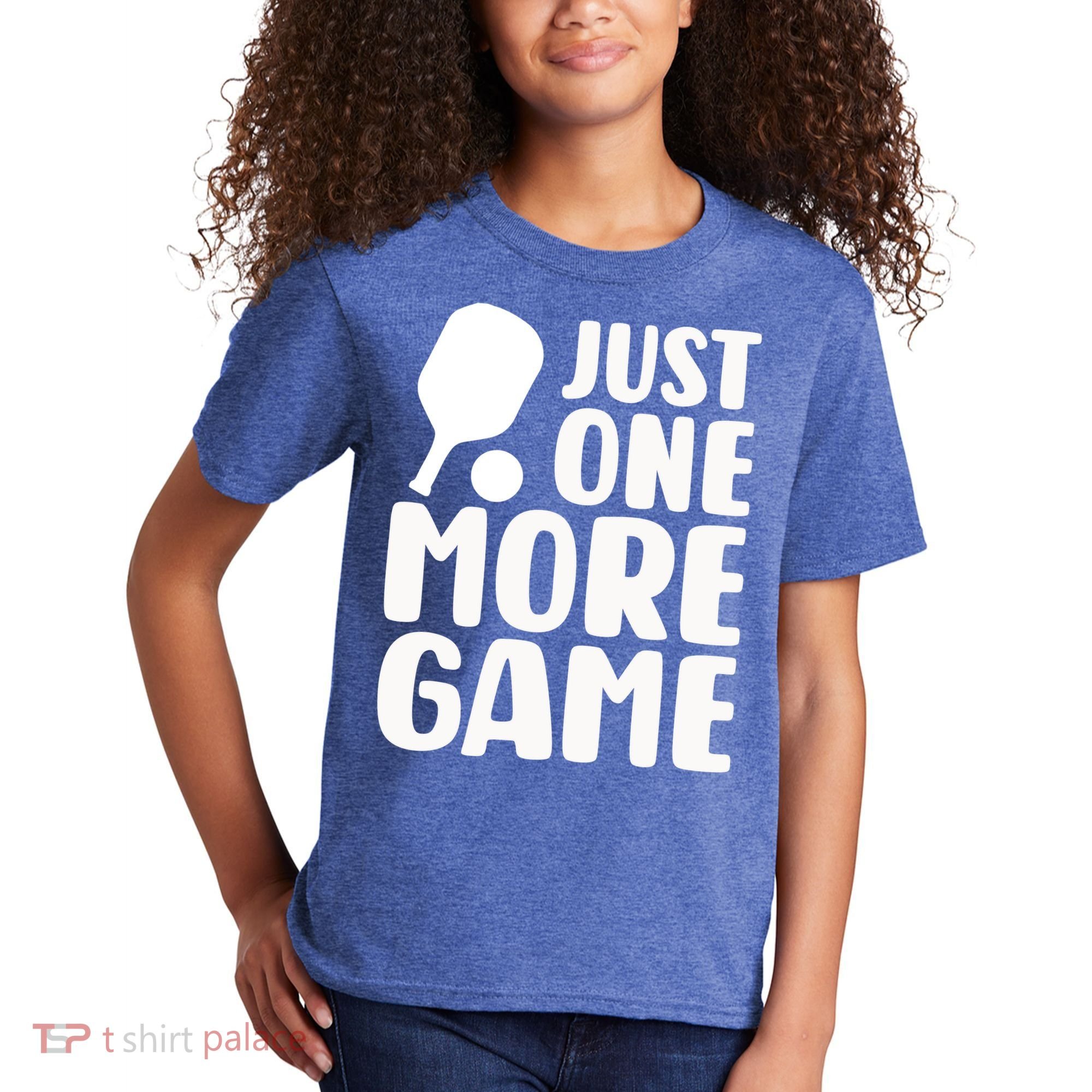 Pickleball Just One More Game Kids T-Shirt